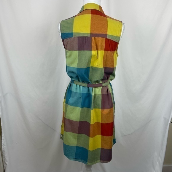 Toad & Co Plaid 100% Organic Cotton Shirt Dress - Picture 5 of 12